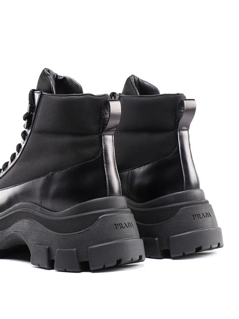 prada boot sneakers|Prada chunky heel ankle boots.